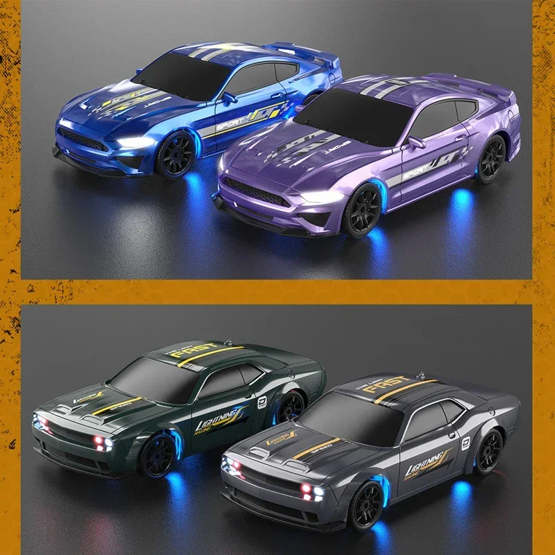 Vehículo de deriva RC 1/43 4WD, coche 2,4G de alta velocidad 15 km/h, Mini coches de carreras con Control remoto, modelo de juguetes para niños, regalos de cumpleaños - imagen 5