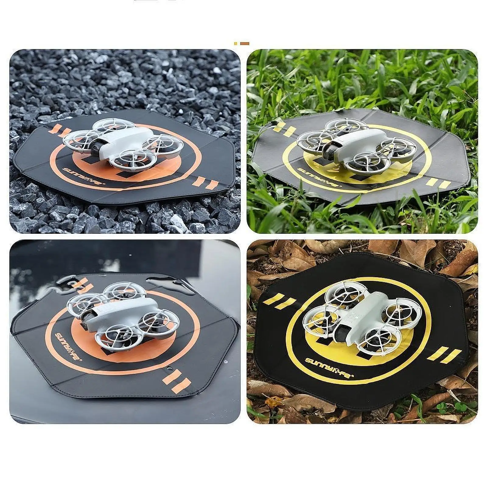 Drone Landing Pad for DJI Neo Mini4Pro Lightweight Portable Quadcopter Landing Pad for RC Drones Lawn Helicopter Toy Plane Yard