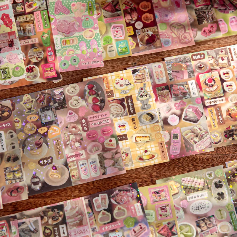 30 hojas/pieza lindas pegatinas decorativas Retro diario Toploader teléfono libro de pegatinas regalo escuela papelería - imagen 4