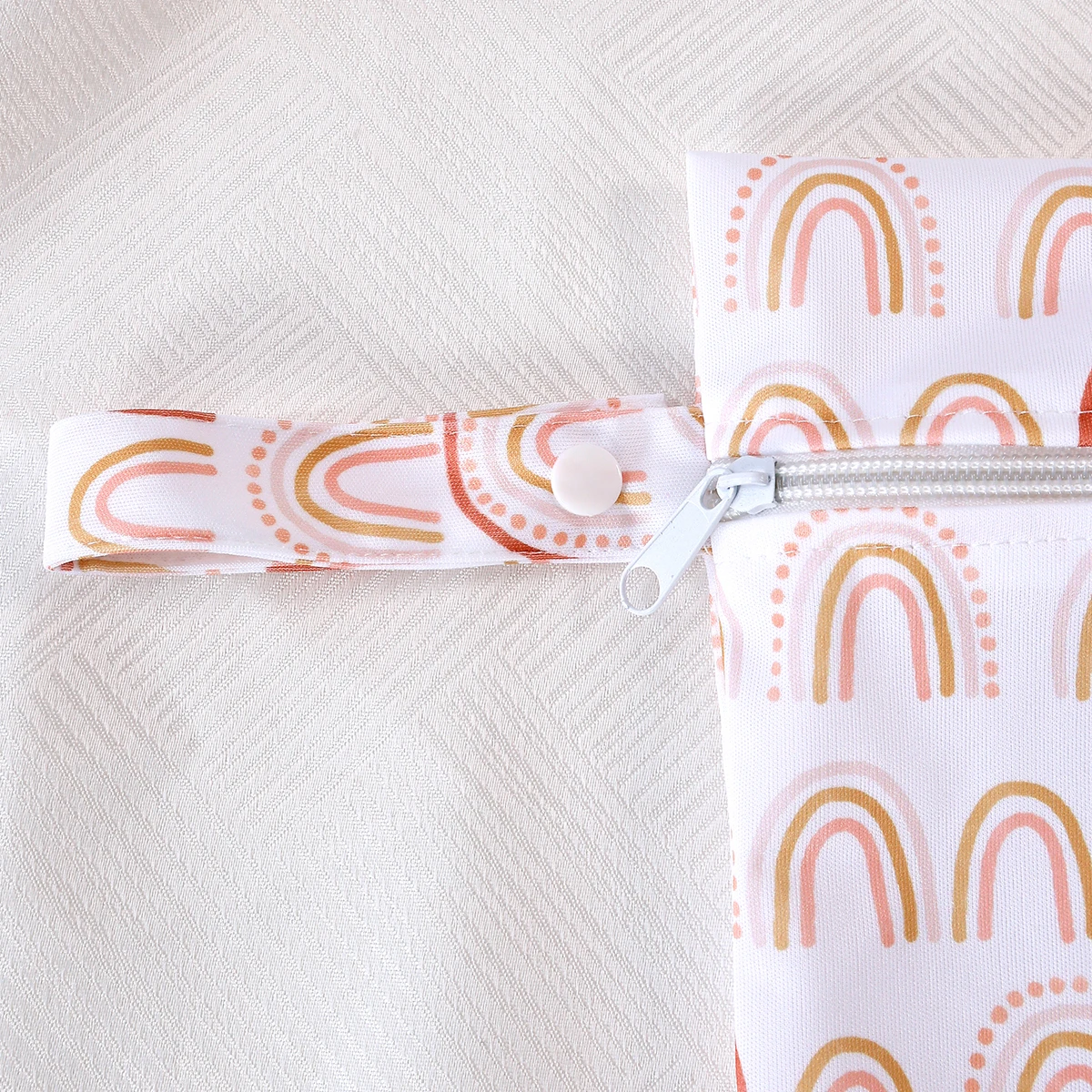 Elinfant Bolsa seca y húmeda portátil de 3 piezas, bolsa de almacenamiento con dos bolsillos y asa con cremallera, bolsa de gimnasio para piscina y playa, bolsas para pañales - imagen 3