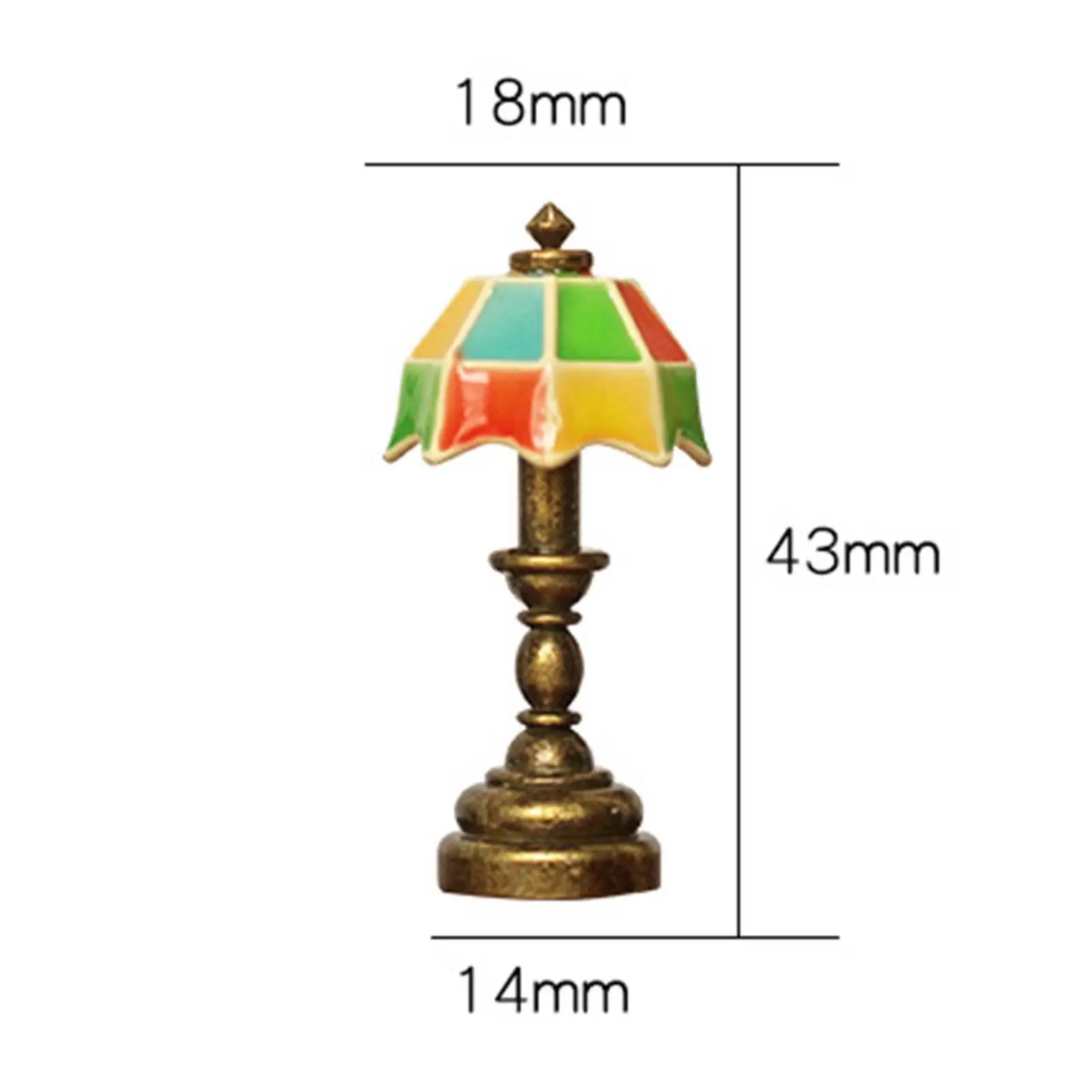 1:12 Dollhouse Table Lamp Miniuature Dollhouse Desk Light for Decoration