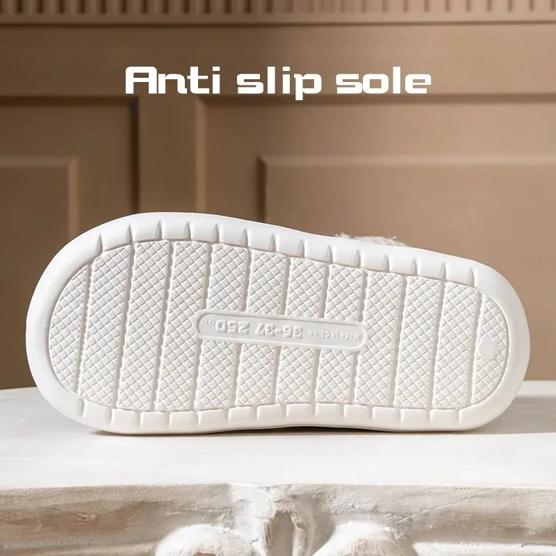 Zapatillas de invierno para mujer acolchadas con felpa interior - imagen 5