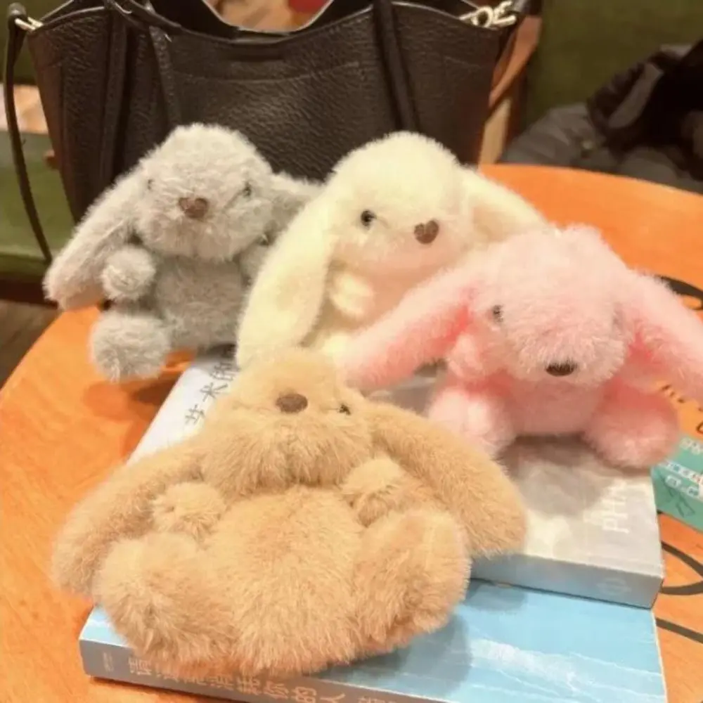 Llavero de peluche conejo suave para bebé – accesorio seguro - imagen 5