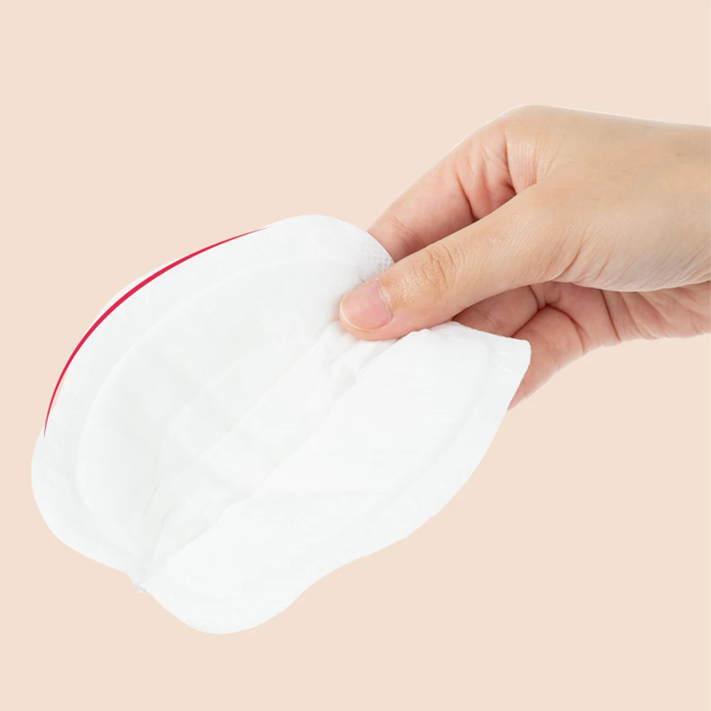 Almohadillas desechables para lactancia materna, almohadilla de algodón transpirable y delgada, superabsorbente - imagen 3