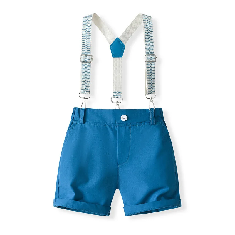 Conjunto verano bebé: top rayas y pantalón corto con pajarita - imagen 3