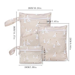 Elinfant Bolsa seca y húmeda impermeable para pañales – Tela reciclada