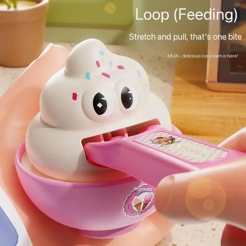 Nueva alimentación de alimentos, pudín, diversión para el hogar para niños, alimentación de helado, juguetes pequeños, efectos, juguetes para jugar a las casitas para niños y niñas - imagen 2