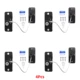 4Pcs Black