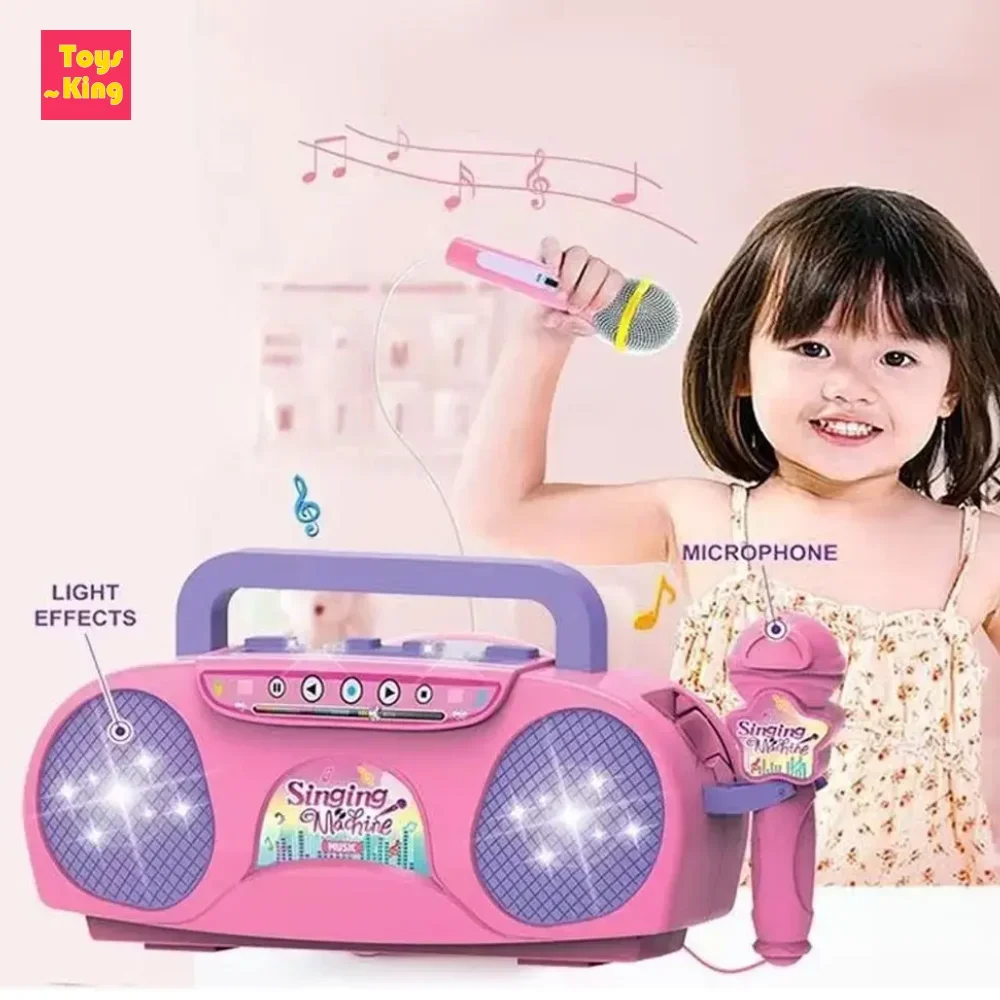 Micrófono karaoke infantil con luces LED – Regalo musical para niños - imagen 2