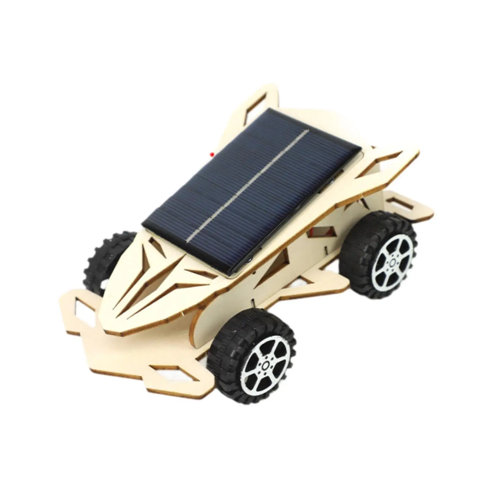 Coche de carreras Solar, juguete, experimento físico, enseñanza en el aula, ensamblaje, rompecabezas 3D - imagen 2