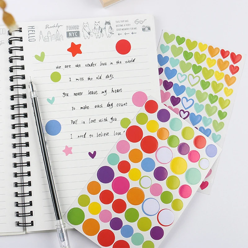 5 uds pegatinas de papelería para niños, accesorios de decoración de álbum adhesivo autoadhesivo, pegatinas DIY, artesanías de colores TMZ - imagen 4