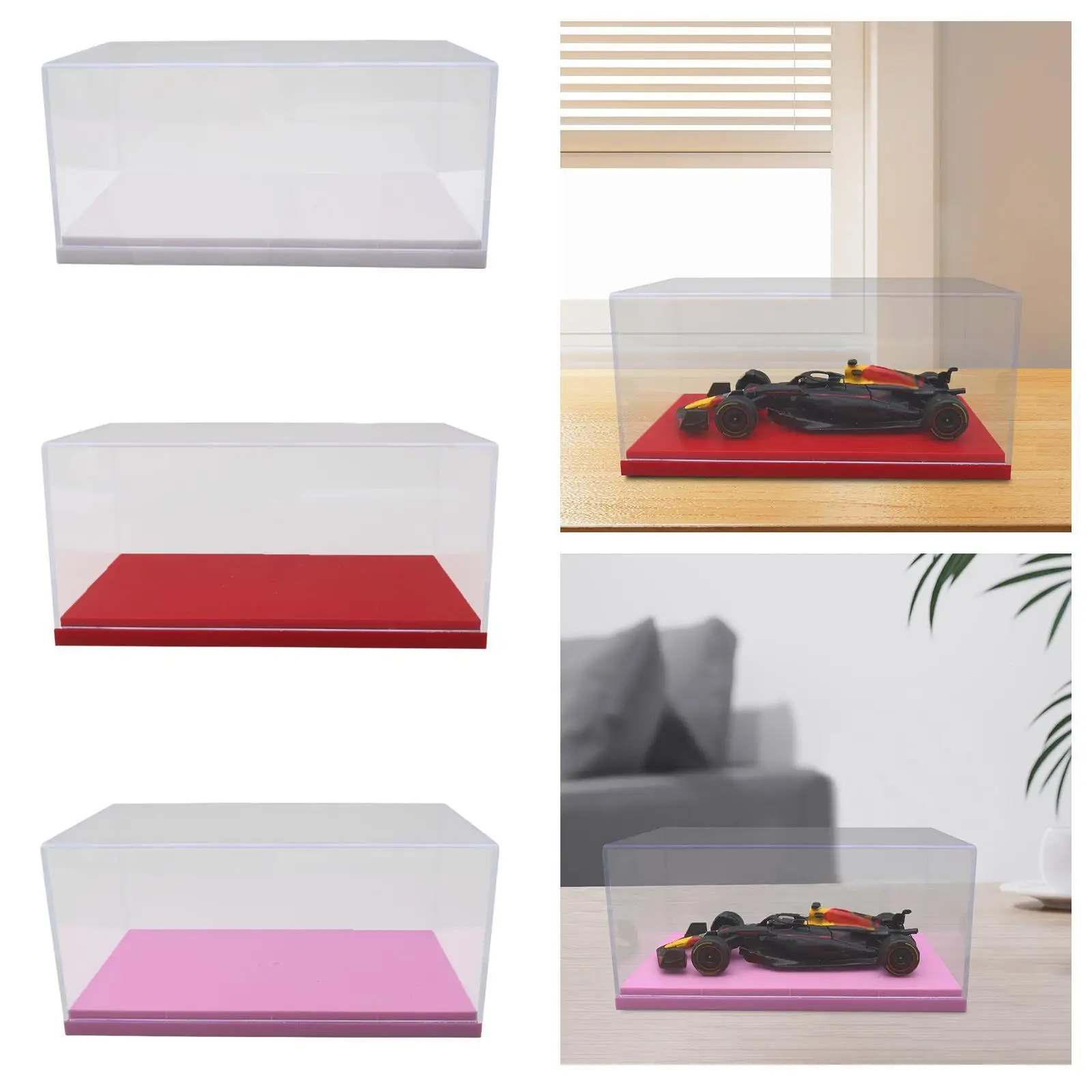 1:43 Diecast Toy Cars Showcase, Acrylic Clear Display Case, Display Stand, Collection Case for Toys Dolls Model Cars Statue
