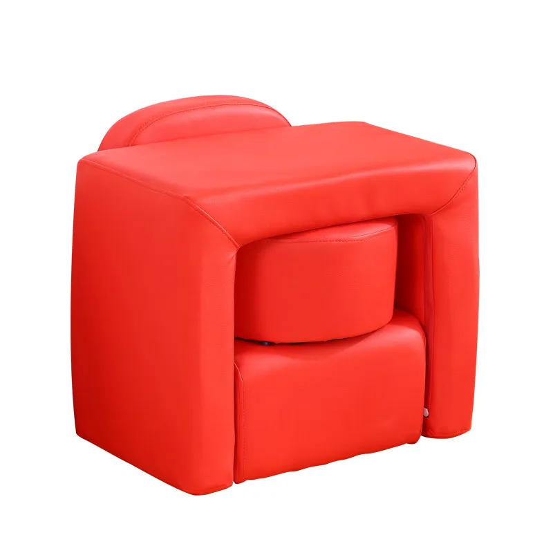 Sofá infantil de piel sintética con mesa lectora moderna para niños - imagen 4