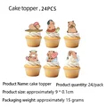 24pcs cake topper