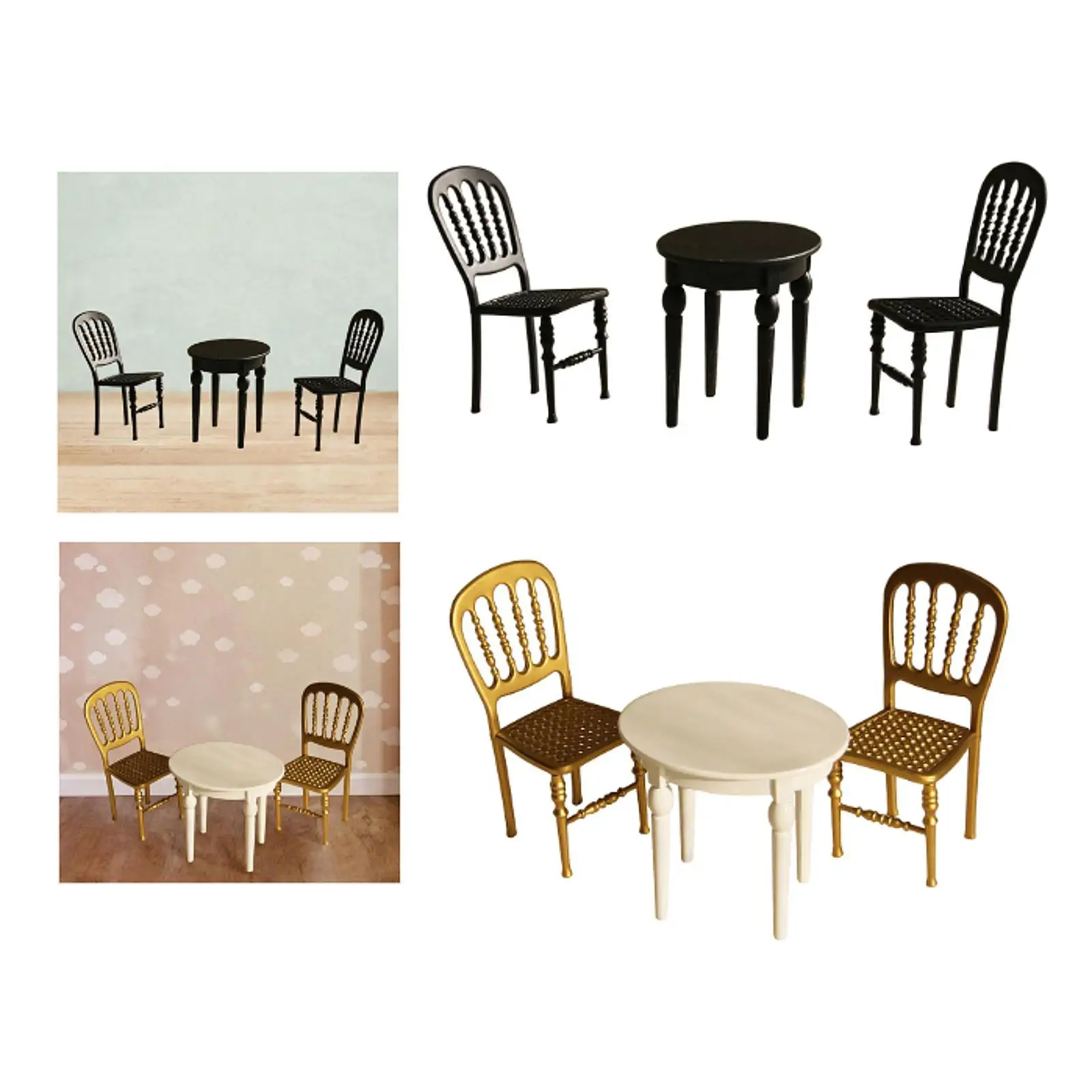 1:12 Scale Dollhouse Desk Chair Scene Decoration Life Scene Mini Furniture