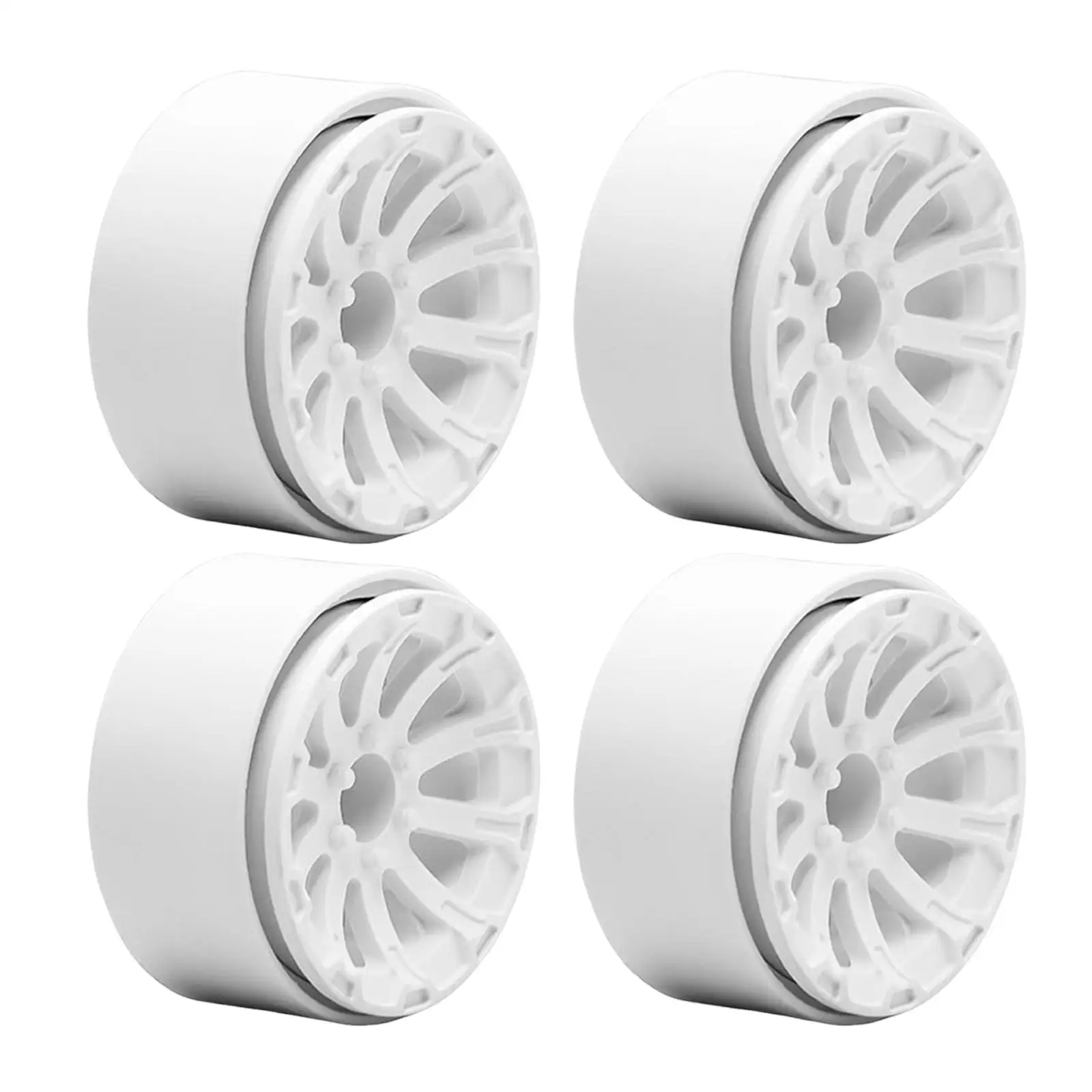 4x Wheel Rims 1.9 inch Tire Spoke Rims Components Heavy Duty Replacement Wheel Hubs for 1:10 1:12 RC Remote Control Vehicles