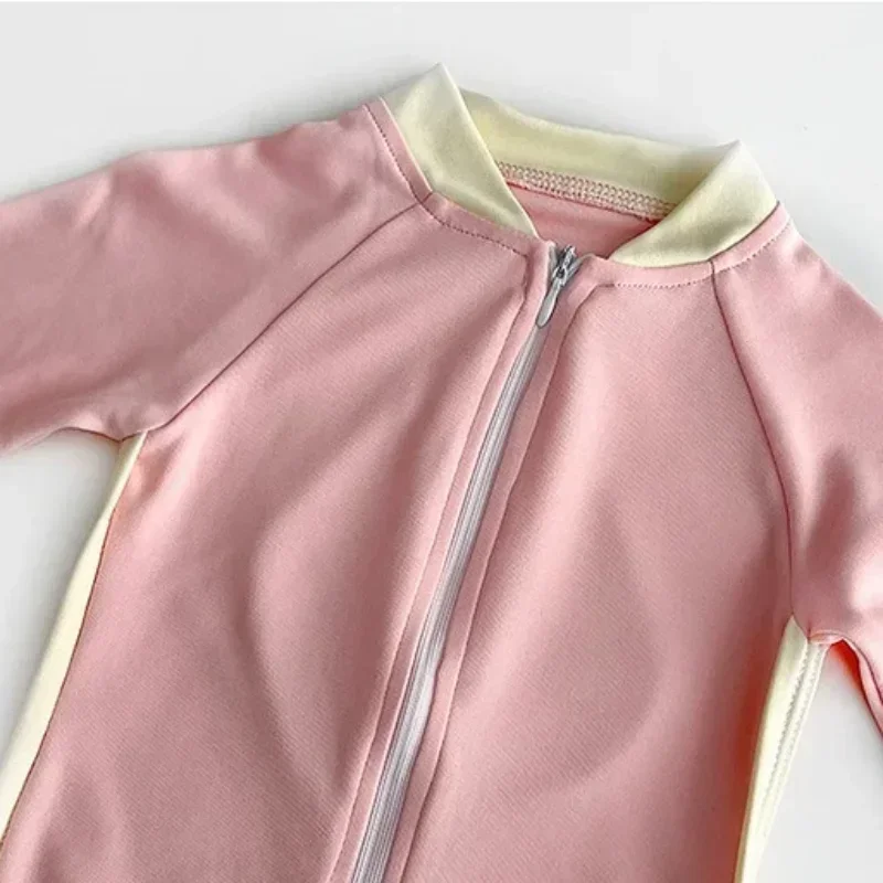 2 uds moda coreana niños niño niña traje de baño conjunto con gorro lindo oso de dibujos animados traje de baño de conejo para niños ropa de playa de verano - imagen 4