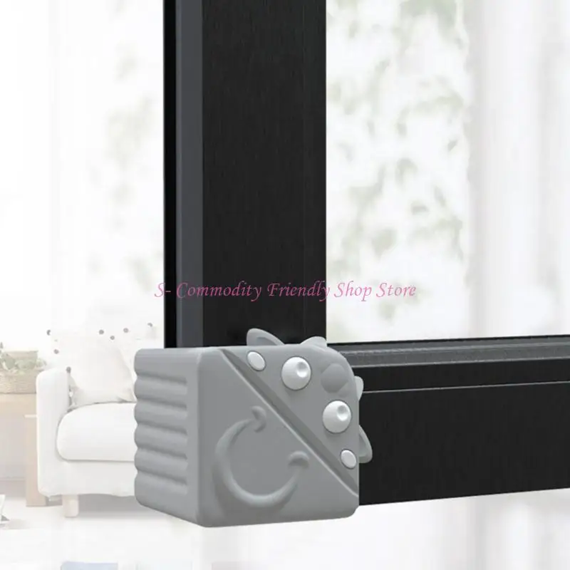 Protector esquina ventana seguridad 85AE, almohadilla protectora parachoques suave para áreas juego bebés, con - imagen 2
