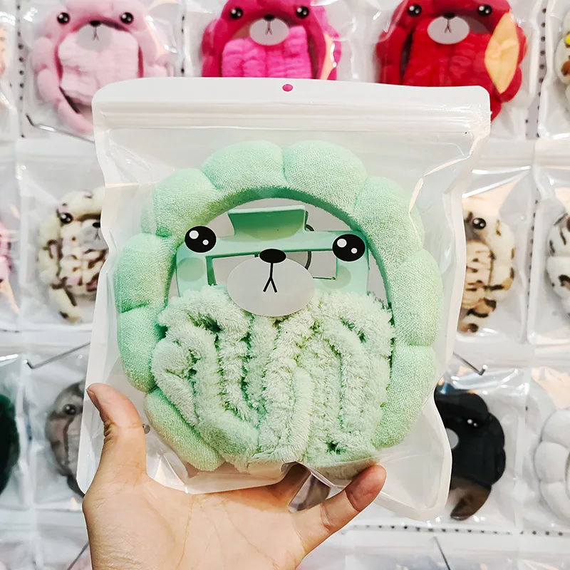 Nueva diadema en forma de nube: versátil para maquillaje y yoga, material de esponja para lavarse la cara, bolsa con cremallera incluida, unisex para niños - imagen 5