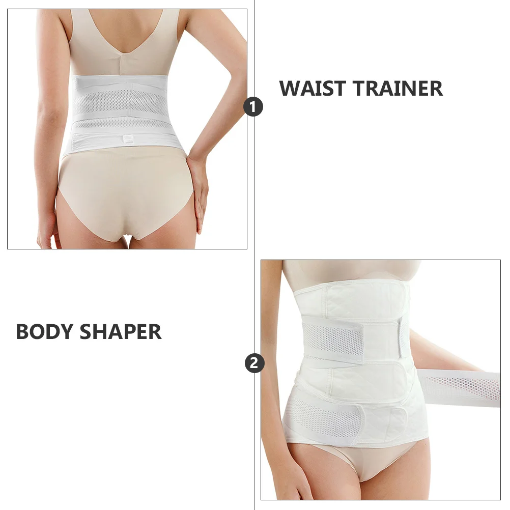 Faja postnatal de cintura alta, banda de algodón para el vientre, ajustable para recuperación postgrande, moldeador corporal, cinturón posparto - imagen 3