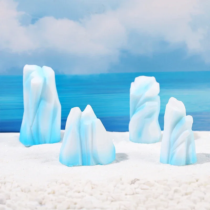 Maqueta 3D iceberg ártico realista para decoración navideña infantil - imagen 3