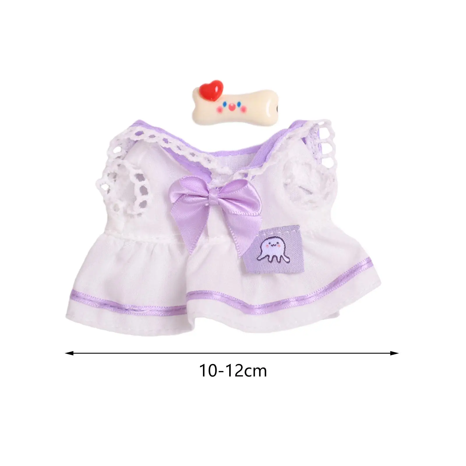 Fashion Dolls Dress Suit Costume Accessory Miniature Clothes Bow Tie Dress Suit for 15cm Dolls Girls Dolls Thanksgiving Gifts
