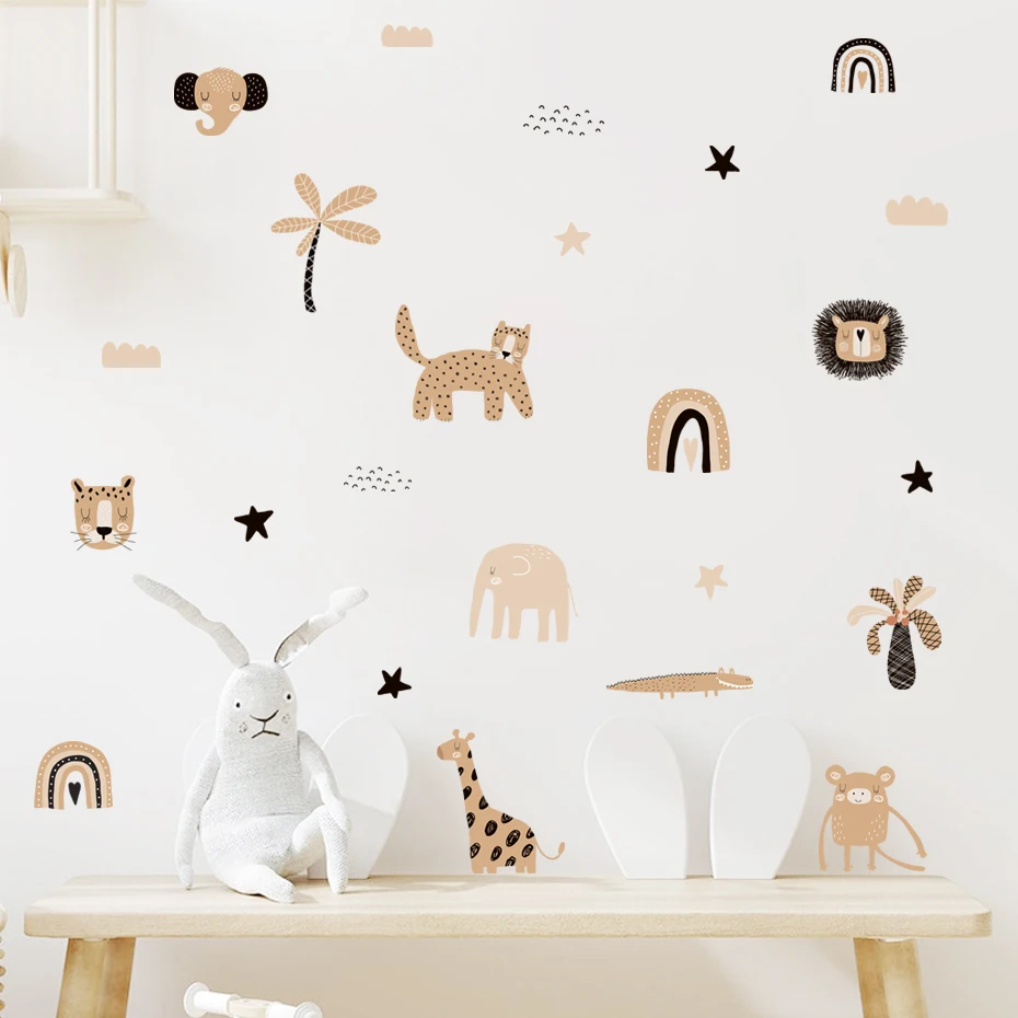 Pegatinas de pared arcoíris bohemio para habitación infantil - imagen 2