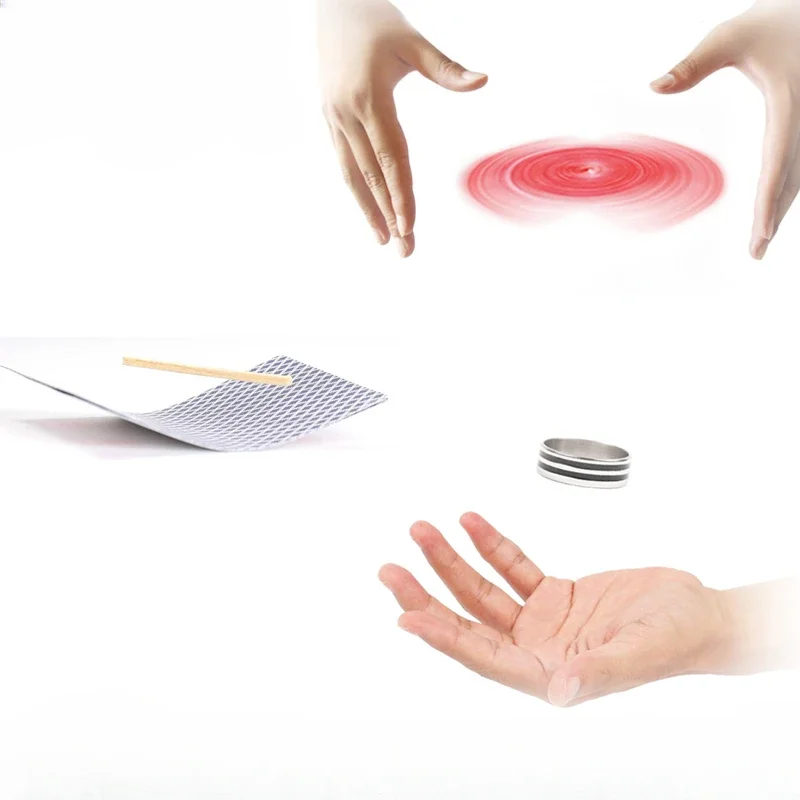 Anillos de póquer voladores educativos, trucos de magia, cartas que fluyen, diversión, fiesta callejera, espectáculo de magia, accesorios para principiantes, juguetes científicos - imagen 3