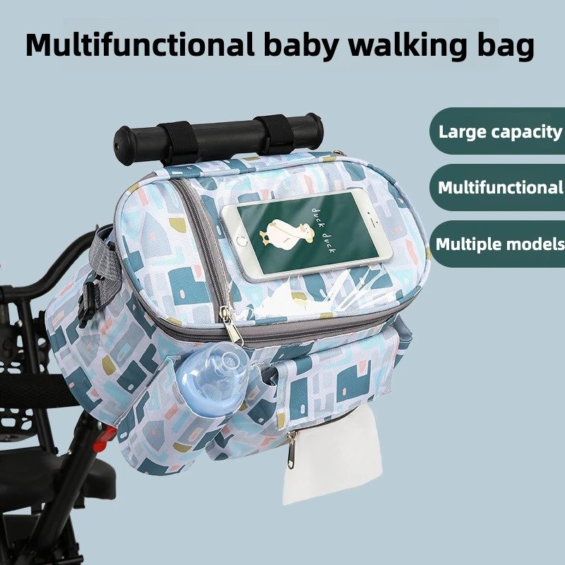 Bolsa portabebés multifuncional con bolsillo isotérmico para biberones - imagen 2