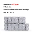 100Pcs Gary letter