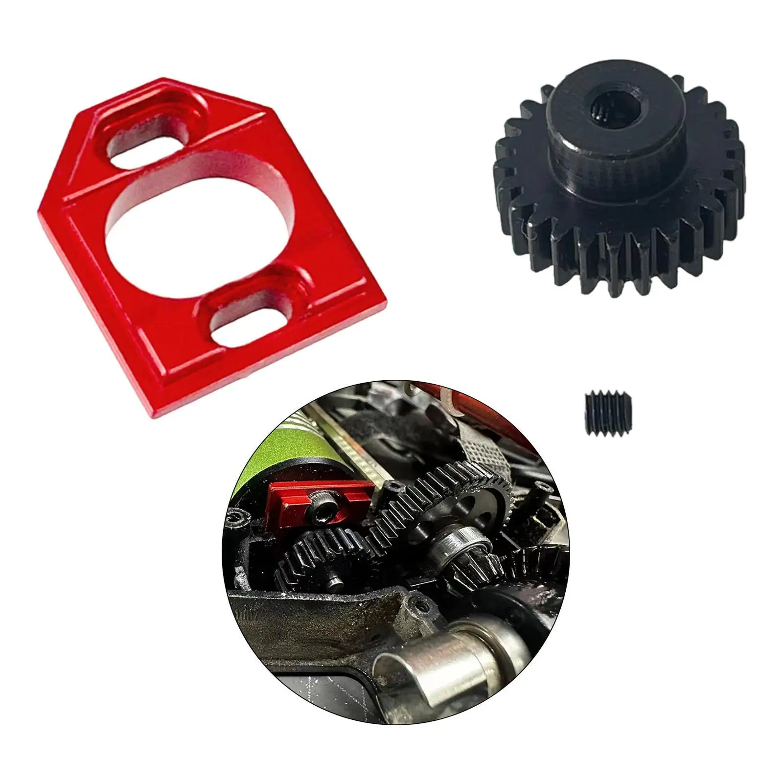 1:14 RC Car Easy to Install Multiuse Metal Motor Holder Motor Gear DIY Modified for 14209 14211 Rcvehicle 14301 Spare Parts