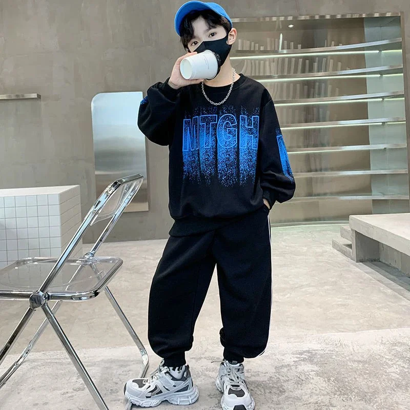 Conjuntos sudadera infantil con jersey holgado y pants - imagen 5