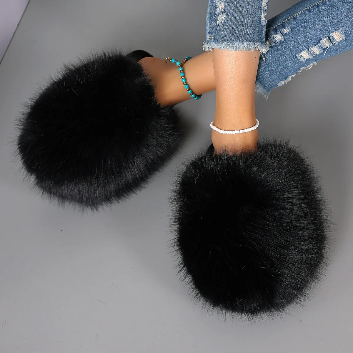 Zapatillas de casa mullidas para niñas con suela antideslizante - imagen 3