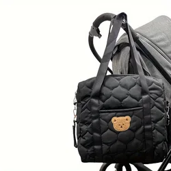 Bolso maternal multifuncional con organizador para cochecito de bebé