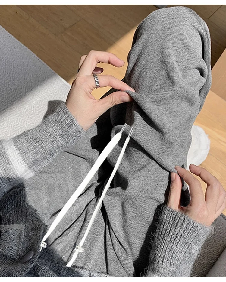 Pantalones de embarazo algodón – Cómodos informales primavera y otoño - imagen 4