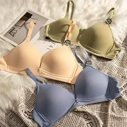 Sujetador minimalista V profundo sin costuras cómodo mujer