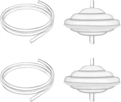 Tubo repuesto extractor leche Spectra S1 S2 9 Plus