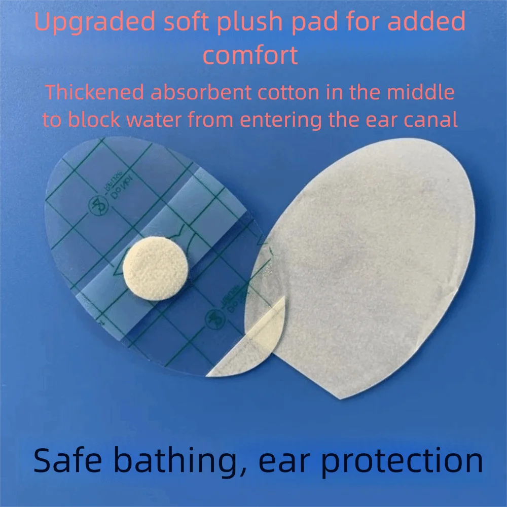 20 piezas nuevas cubiertas desechables impermeables para los oídos, protección para los oídos, pegatinas para los oídos para nadar, cubierta antidesgaste para el talón, ducha - imagen 3