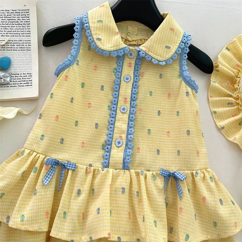 Vestido niña verano de encaje con lazo – Diseño encantador - imagen 2