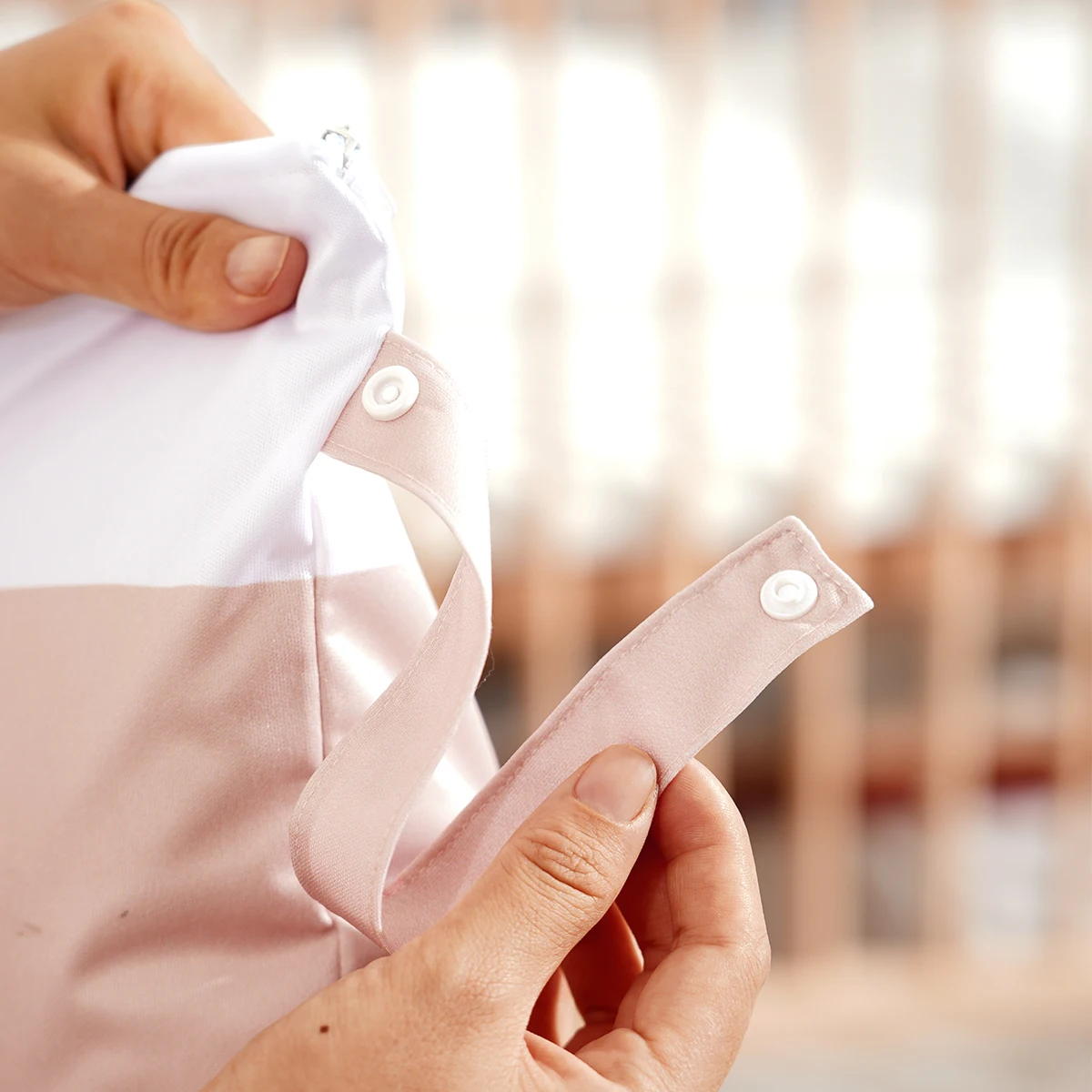 Elinfant, bolsa colgante de almacenamiento para cochecito, bolsa de pañales portátil multiusos con cremallera y asa, bolsa húmeda y seca, 1 ud. - imagen 5