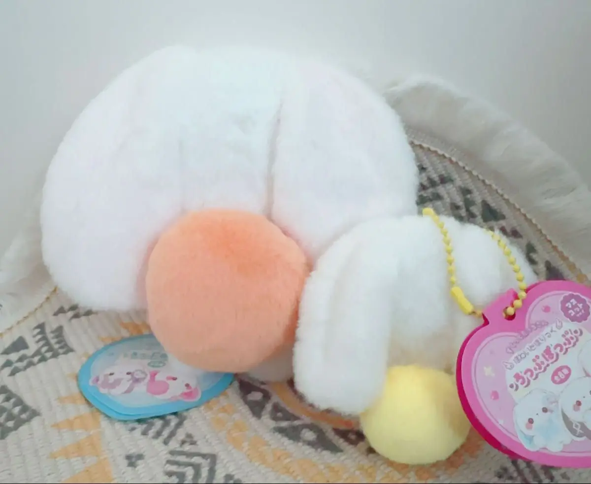 Peluche conejo orejas largas Yell blanco - imagen 3