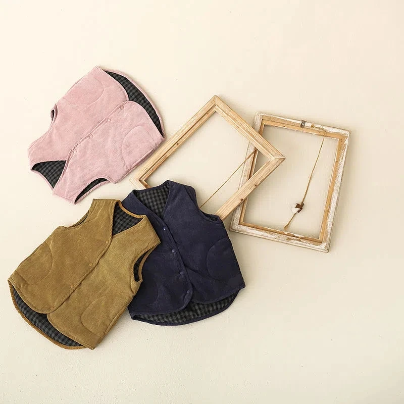 Chaleco de pana acolchado para niños – Moderno y térmico - imagen 4
