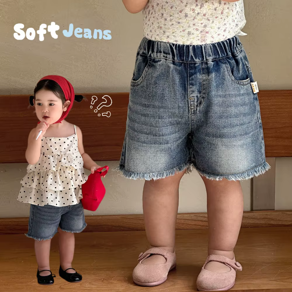Pantalones vaqueros de verano para niños – Estilo holgado vintage - imagen 5