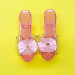 Sandalias de gelatina niñas – Estilo princesa con lazo para verano