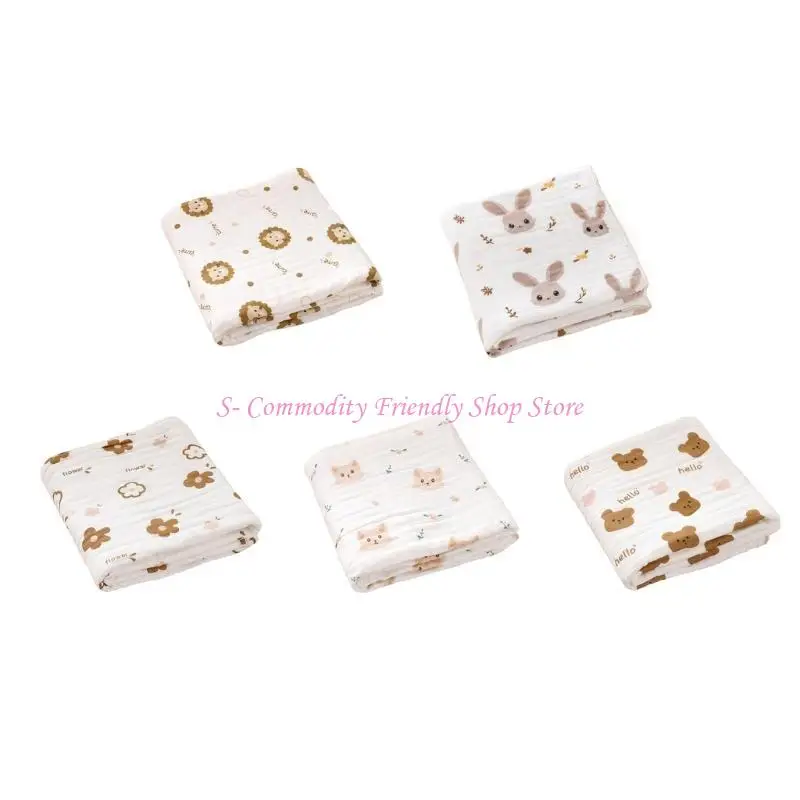 85ae Manta algodón para bebés Manta suave y transpirable capas para recién nacidos y bebés - imagen 2