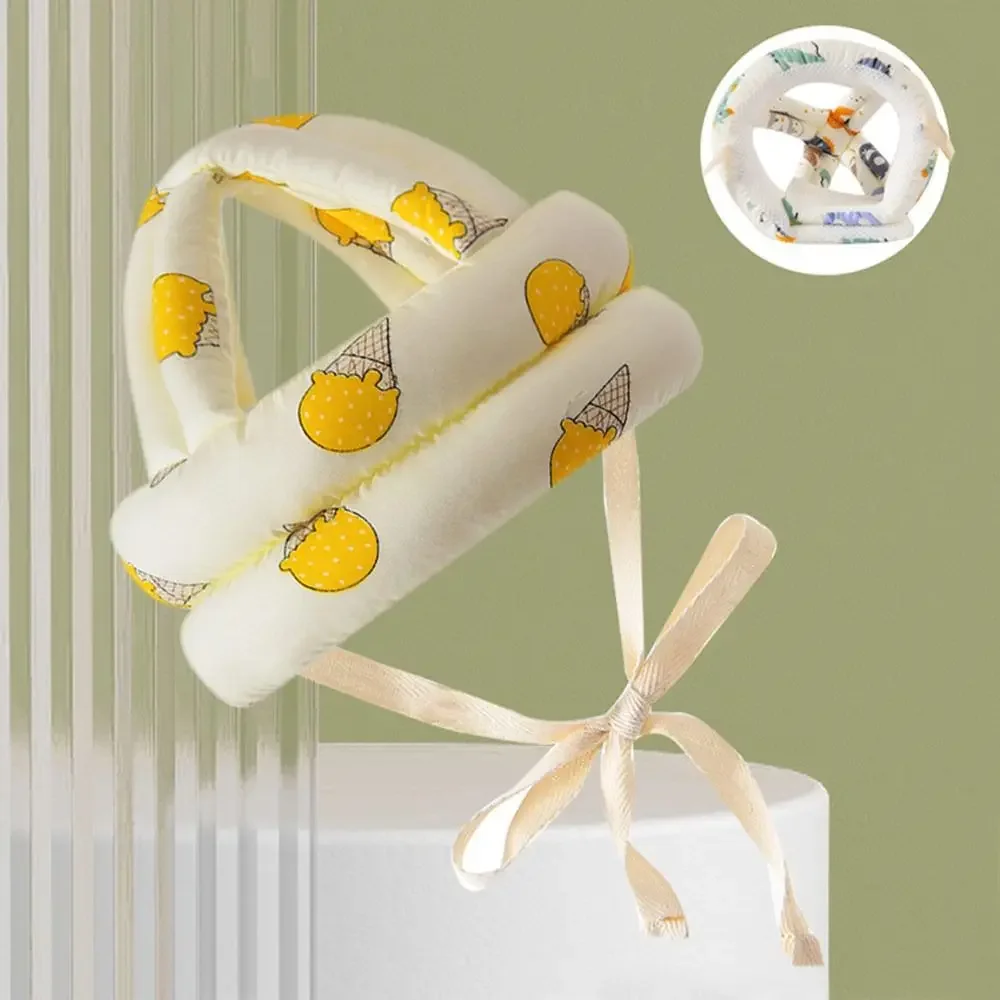 Casco de seguridad para aprender a caminar de 5 a 36M, almohadilla anticaída suave y ajustable para niños pequeños, gorro de protección para la cabeza de dibujos animados para niños pequeños - imagen 5
