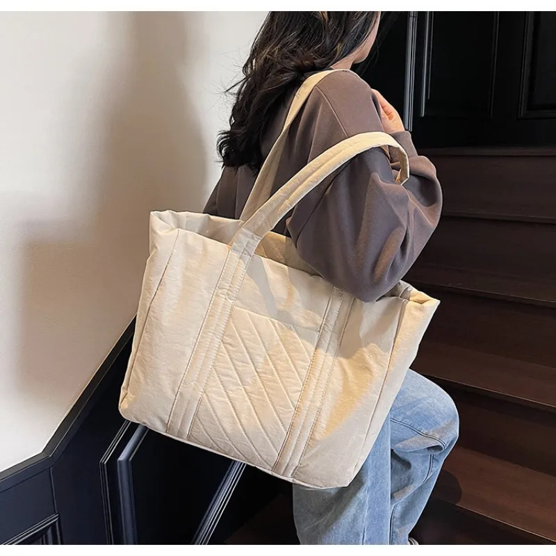 Bolso pañales lona gran capacidad estilo moderno