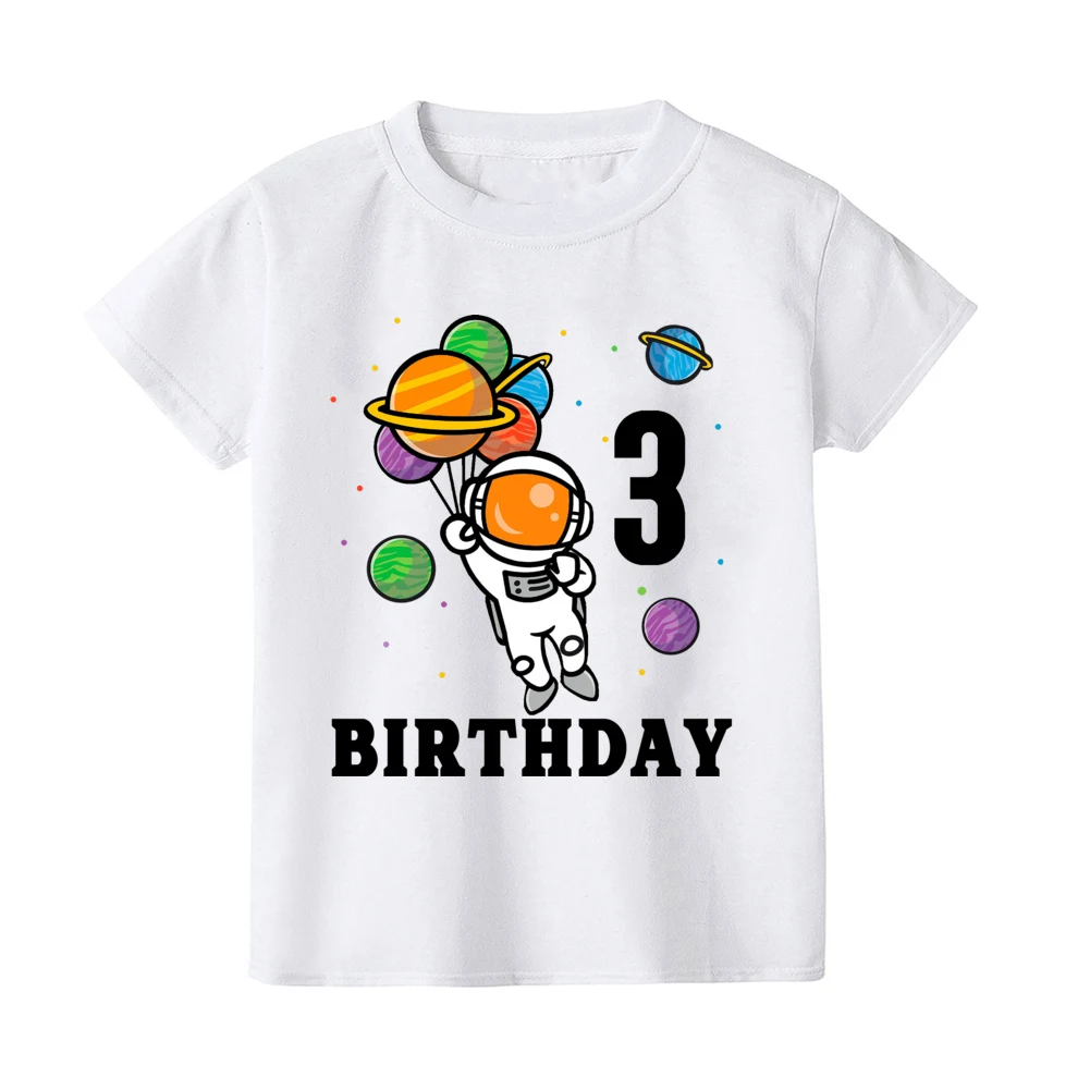 Astronaut Birthday Shirt Birthday Boy Gifts Astronaut Birthday Tee Rocket Shirts Clothes Planet Party Outer Space Gifts Tshirt - imagen 5