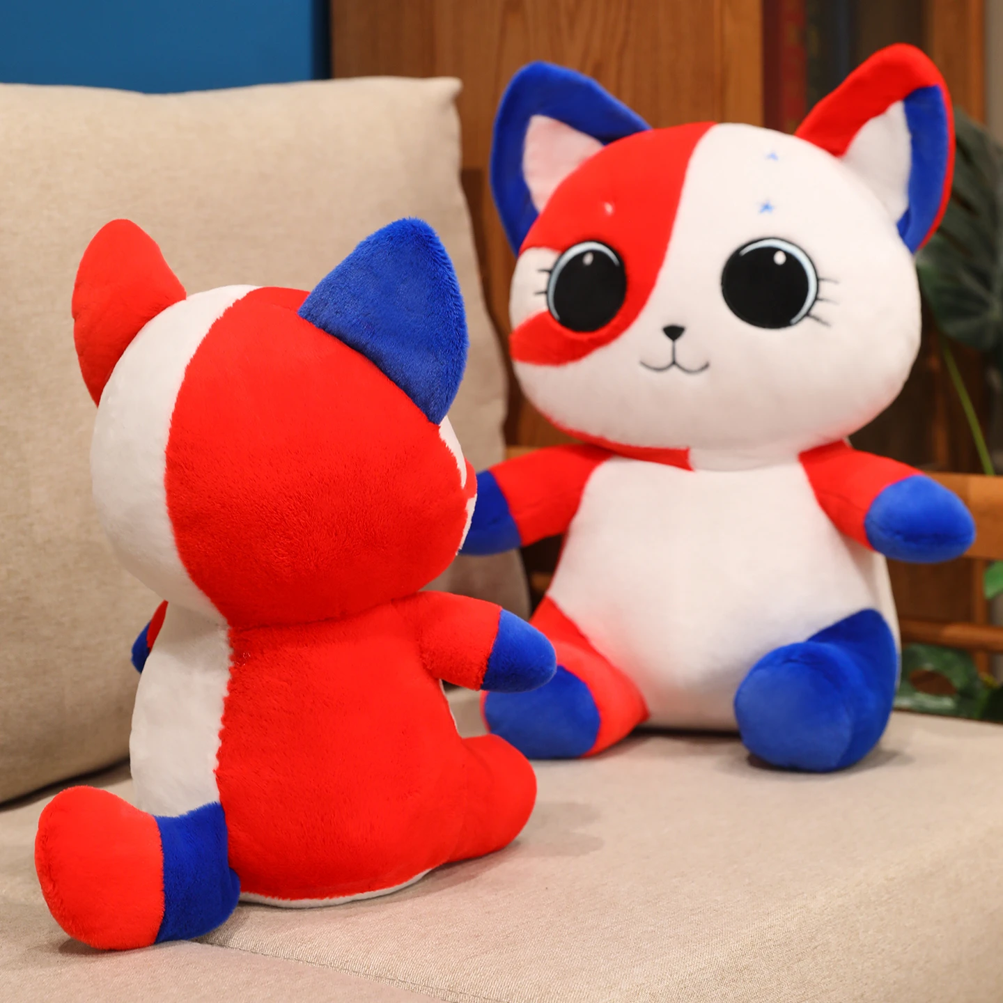 Almohada de felpa gato suave para niños – Cojín sofá y juguete - imagen 3