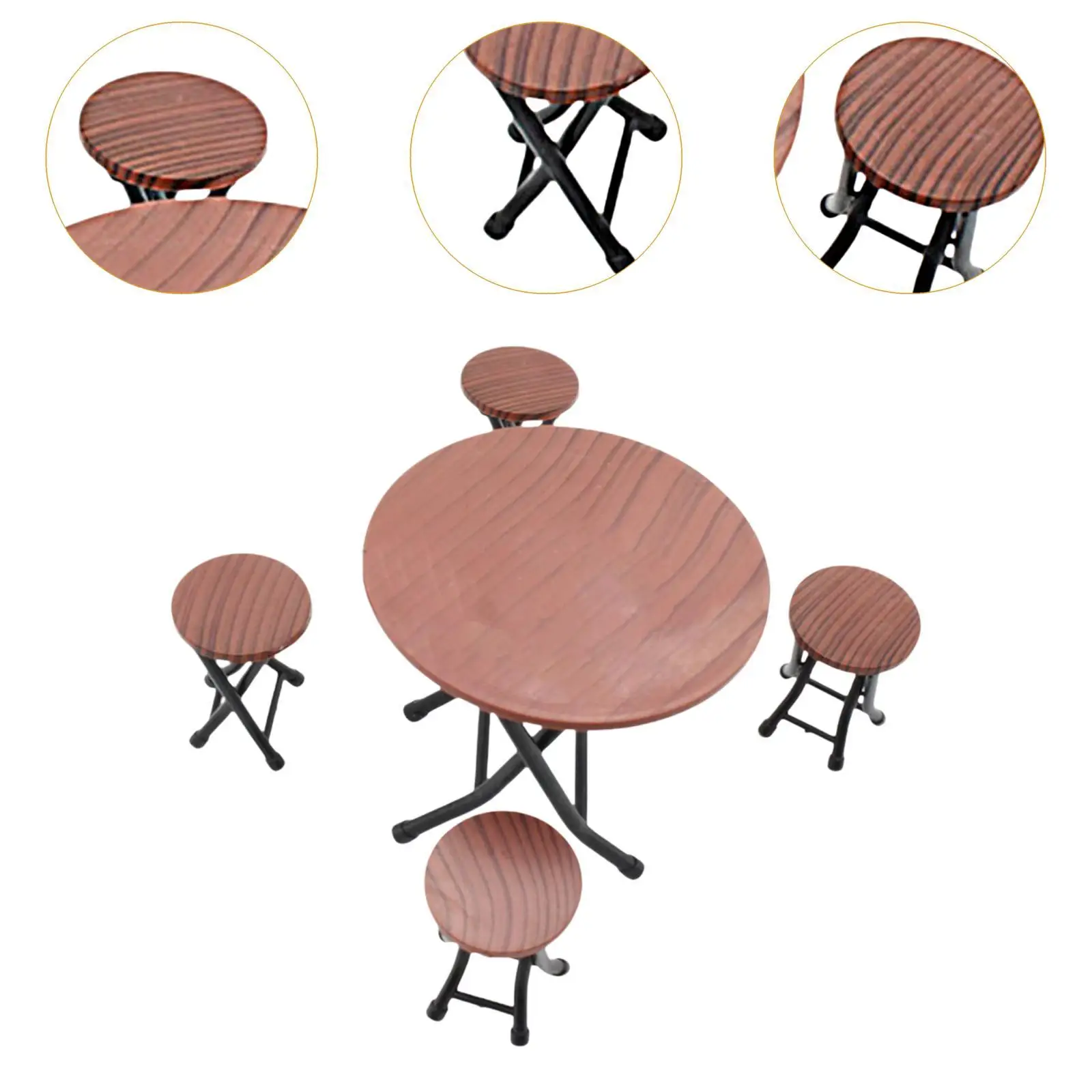 1:12 Scale Dollhouse Desk Chair Dollhouse Decoration Scene Decoration Gift Fairy Garden Simulation Furniture Toys Mini Furniture